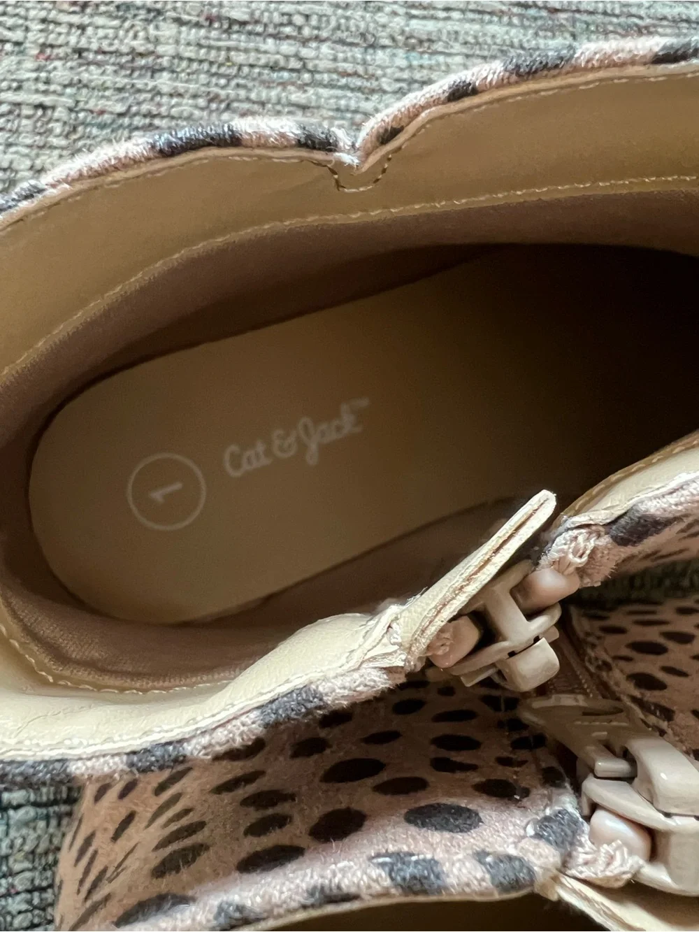 Cat & Jack Animal Print Ankle Boots